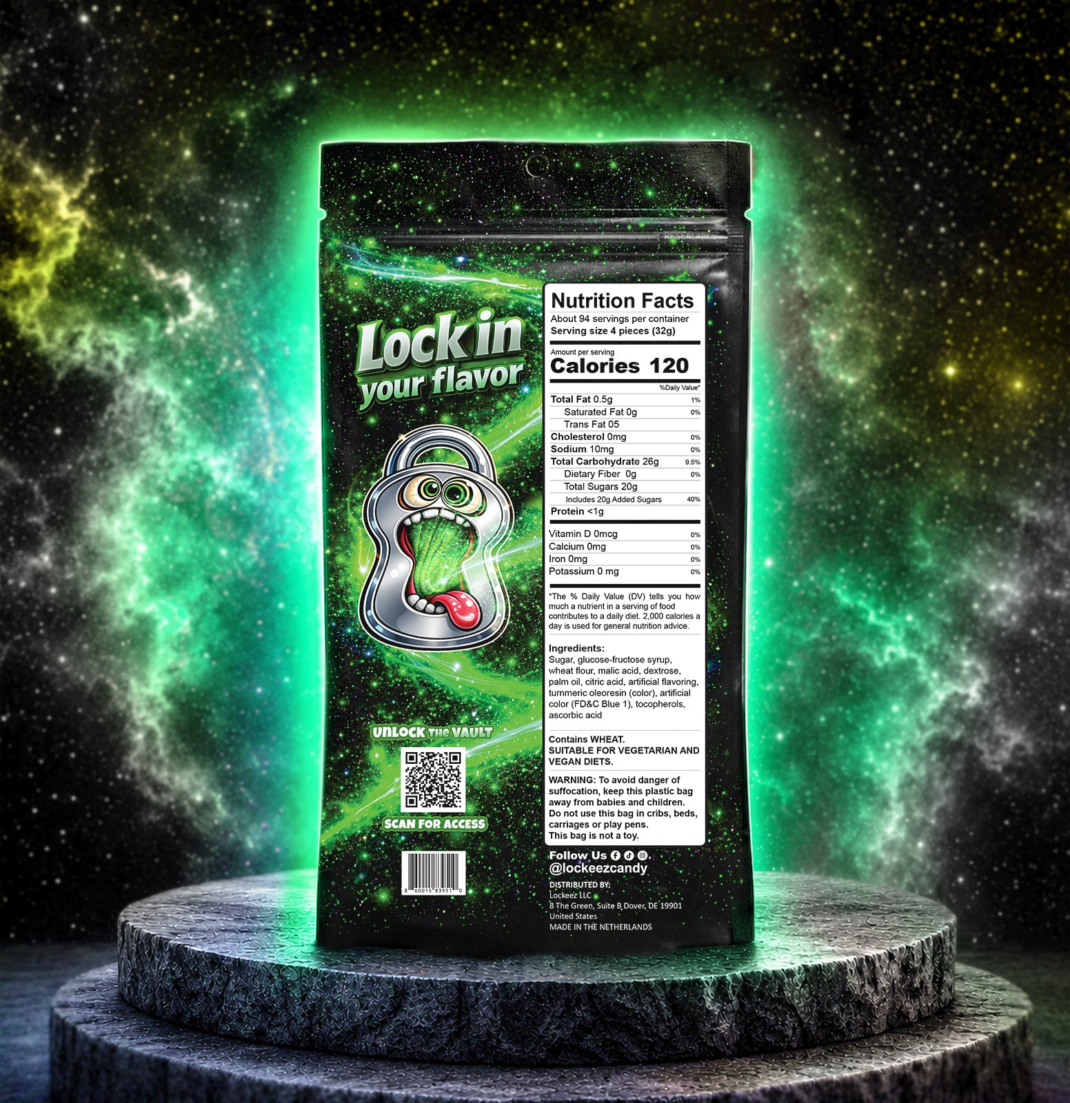 Lockeez Electric Apple Sour Beltz
