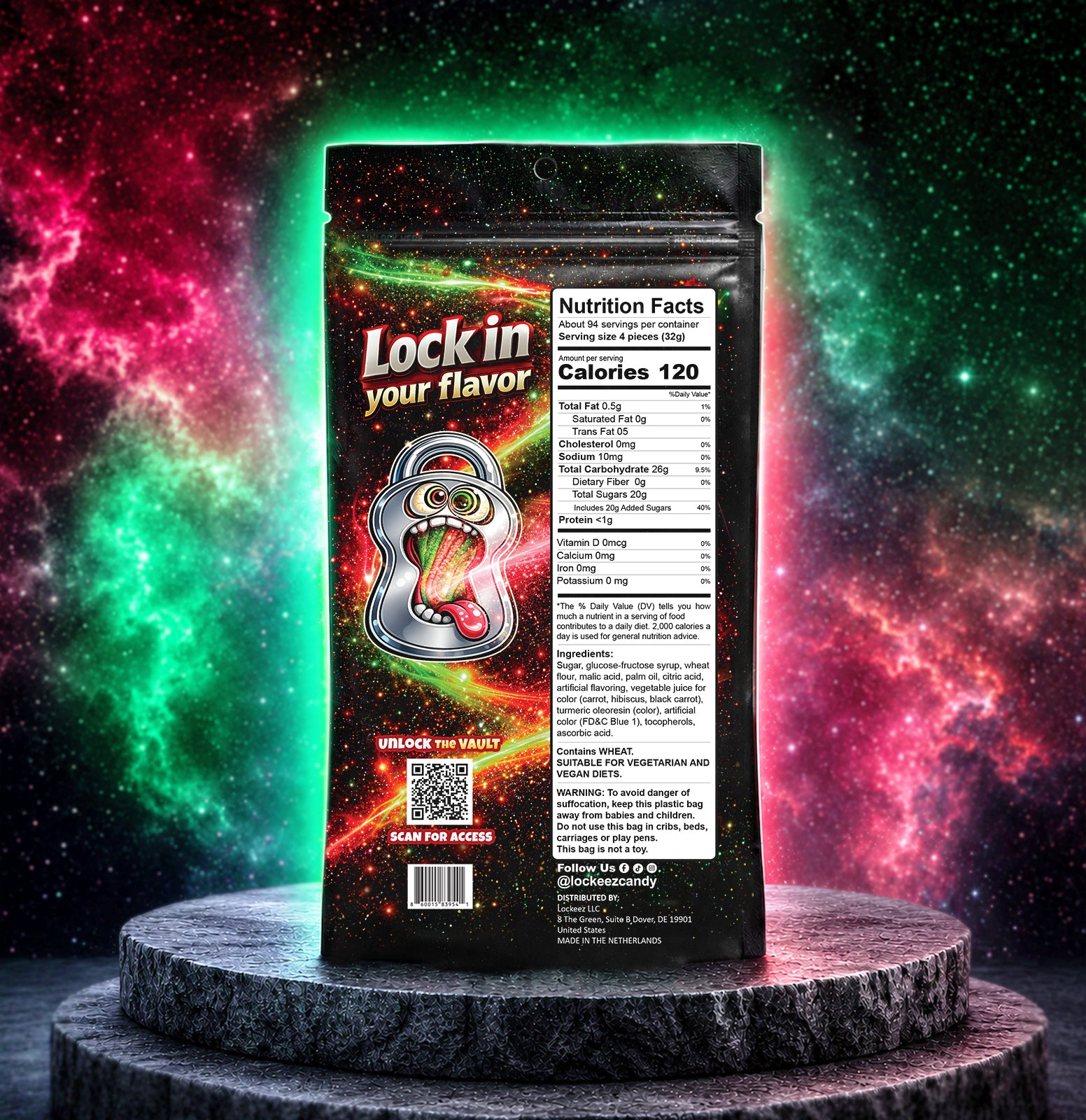 Lockeez Watermelon Rush Sour Beltz