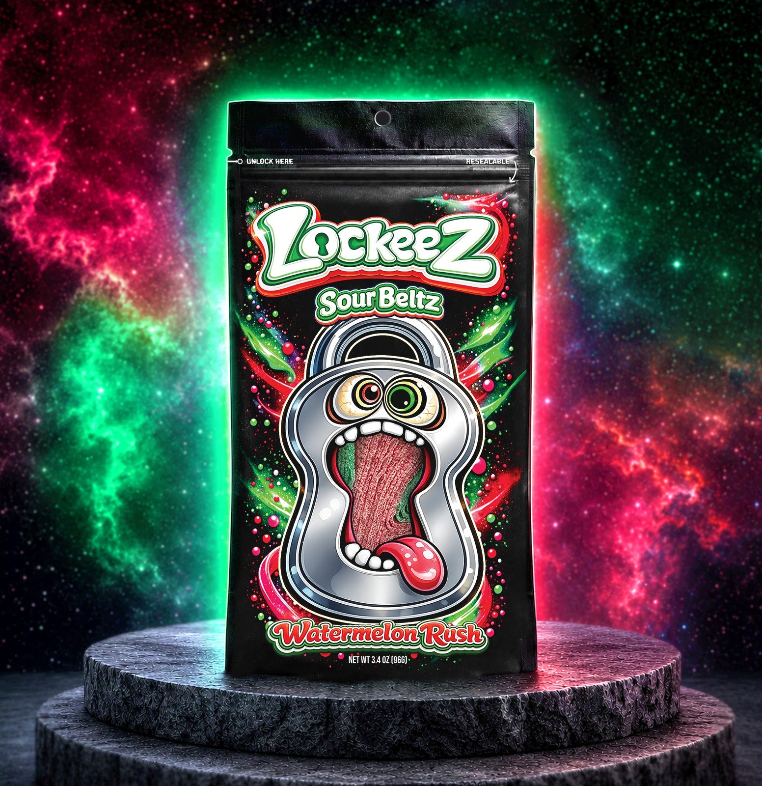 Lockeez Watermelon Rush Sour Beltz