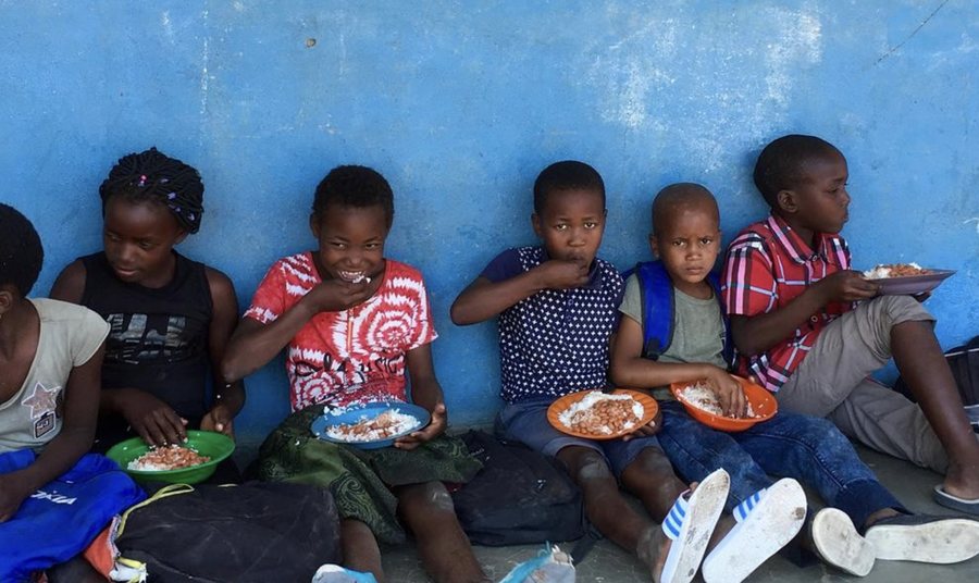 Children receiving school meals